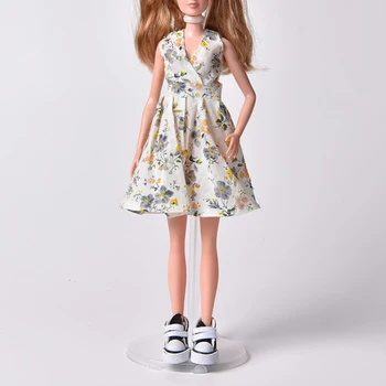 Кукла се облича в мини полата, стоп-моушън облекло, Нова модерна тениска, Яке, панталон, подходящ за неофициално облекло кукли 11,8 инча