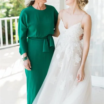 Плажни рокли за майката на булката дължина до зелен чай 2021, шифоновые сватбени рокли за гости, официални рокли за партита, елегантни