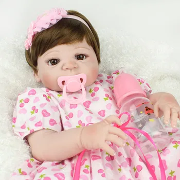 Npk Имитативната кукла, детски играчки, розов жираф, мили другари по детски игри, напълно гумена силиконова кукла-реборн за баня, подарък за рожден ден.