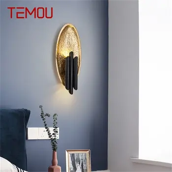 TEMOU Прости стенни лампи в стил постмодерното, аплици, творчески осветителни тела, декоративни растения за дома, хол
