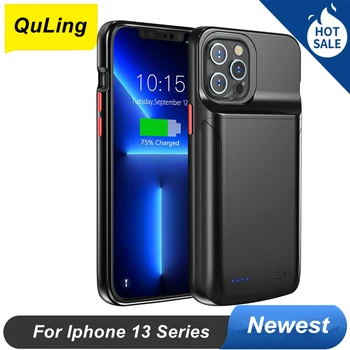 QuLing 10000 ма батерия, Зарядно Устройство, Калъф За iPhone 13 Mini За Iphone 13 Pro Max Калъф За Батерията аудио изход За IPhone13 Power Case