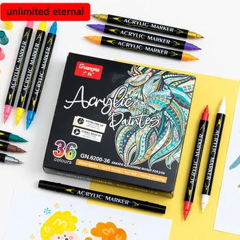 60 Цветни акрилни маркери за рисуване, Стоки за бродерия, детски канцеларски материали, офис консумативи за студенти, сладки професионални kawai