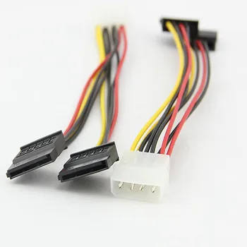 Y-образна Ивица на захранващия Кабел от твърдия диск 4Pin IDE Molex на 2 захранващ кабел Serial ATA, SATA Конектори за захранване на твърдия диск видео карта