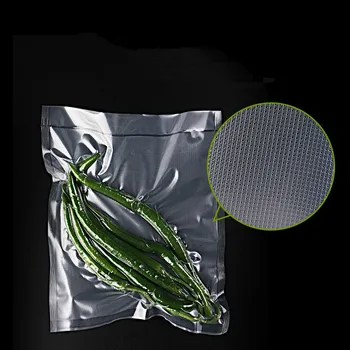 100шт Текстурирана пластмаса вакуум герметизирующий пакет хранителни качества 17*25 см 18*26 cm 20*25 см прозрачен с дебелина 0,19 мм