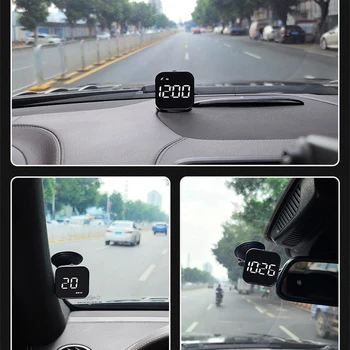 Универсален автомобилен HUD дисплей с напомняне за превишаване на скоростта, мобилни предупредителен дисплей, напомняне за умората при шофиране за всички автомобили, аксесоари за автомобили