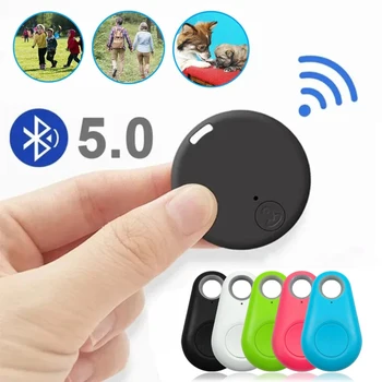 Мини GPS Bluetooth Мобилни 5,0 тракер, анти-изгубено устройство, кръгло анти-изгубено устройство, детска чанта за домашни любимци, проследяване на чантата си, умен търсещия, локатор