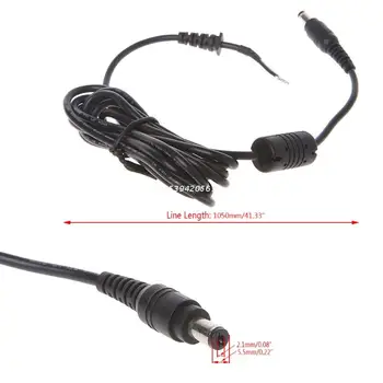 5,5*2,1 мм plug Права за лаптоп Източник на захранване dc Изходен кабел-адаптер 18AWG Директен доставка
