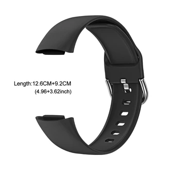 Съвместим с Fitbit-Charge 5 Здрав гривна, който предпазва от пот, регулируем спортен силиконов взаимозаменяеми каишка за умни часа