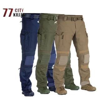 Тактически панталони P40, мъжки износоустойчиви водоустойчив военни панталони за бягане, мъжки панталони-карго 3D намаляване с множество джобове, Размер S-4XL