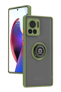 Твърд Силиконов калъф за телефон Motorola MOTO Edge S S30 20 Lite Pro Plus 30 Ultra G22 G52 5G и 4G Калъф с магнитен пръстен-притежател на