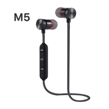 Безжична слушалка Черен на цвят, с интелигентни шумопотискане, стерео Съраунд бас, слушалки с шейным ръб, смарт-чип 4.1 за спорт