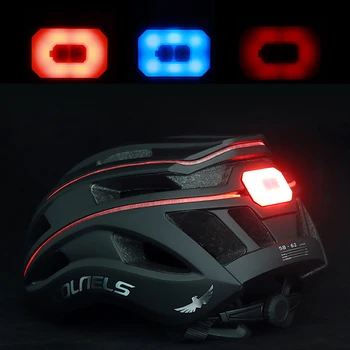 Велосипеден шлем МТБ Ride с led подсветка, Перезаряжаемое кормило екипировка, Дишаща спортна предпазна каска, Сигурна шапка за спорт на открито