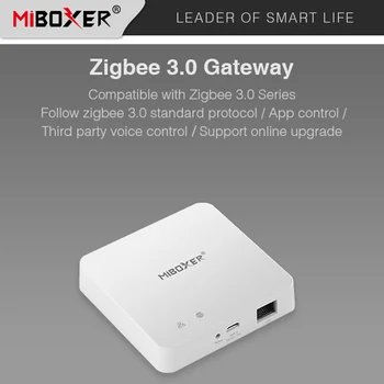 Miboxer Zigbee 3.0 Gateway ZB-Box2 Кабелна WiFi Интелигентен led контролер лампи поддръжка на Гласово управление на приложенията за онлайн ъпгрейд
