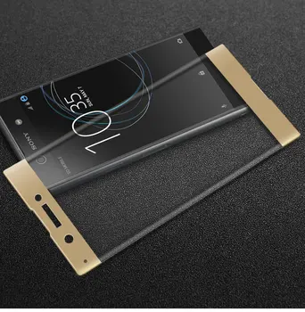 9H 3D изогнутое голям екран от закалено стъкло на премията за Sony Xperia XA1 Ultra Full Coverage Glass Screen Protector 50 бр./лот DHL