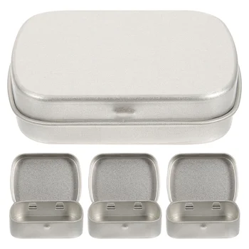 4 бр., лидице празна кутия за съхранение на бижута, подарък опаковъчна кутия, контейнер за бисквити и бонбони