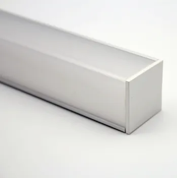 3030B; Led алуминиев профил с дължина 1 m (анодизиран сребрист цвят) с капак от PC; за гъвкави или твърди led ленти