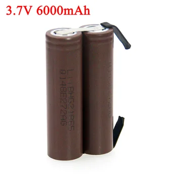 НОВА литиева батерия от 3.7 На 1 S 6000 mah HG2, led светлини, Bluetooth-високоговорител, 4.2, никелова лист за запояване, батерии 