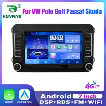 2Din 7-инчов Android Восьмиядерный Авто Радио Стерео За VW Polo, Golf, Passat и Skoda octavia Екран Автомобилен Мултимедиен Плейър GPS БТ Carplay