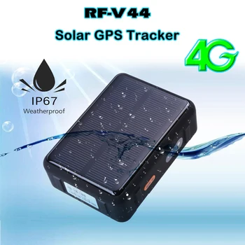 RF-V44 LTE GPS тракер Cow Локатор 4G Тракер за автомобил на слънчева енергия WIFI позициониране с точност на позициониране на Wi-Fi с до 30 м на закрито