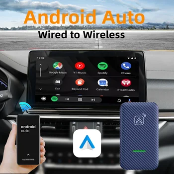 Navifly Безжичен Android Автоактиватор Гласово Управление BT5.2 GPS Щепсела и да Играе Автоматично Свързване AI Box За OEM Кабелна Кола Auto Android