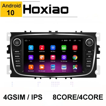2 Din Android 10 CarPlay Радио Мултимедиен Плеър За Ford Focus S-Max, Mondeo 9 Galaxy C-Max GPS Навигация на Видео DSP БЕЗ DVD