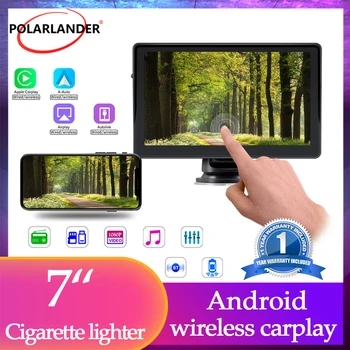 Универсален 7-инчов сензорен екран, мултимедиен стерео кола дисплей Bluetooth5.0 Безжичен Android Auto/Carplay за автомобили BMW Toyota
