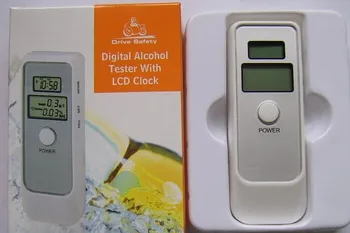 Тестер за алкохол бластване тип, детектор с двоен екран, преносим тестер за шофиране в пияно състояние, миниатюрен електронен тест за алкохол