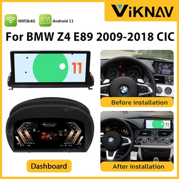 12,3 Инча 128 г Android автомобилен радиоприемник за BMW Z4 E85 2002-2009 система за GPS навигация цифров скоростомер табло