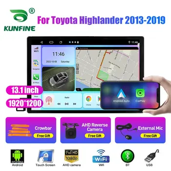 13,1-инчов автомобилното радио, за Toyota Highlander 2013-19 MT кола DVD GPS навигация стерео Carplay 2 Din Централна мултимедиен Android Auto