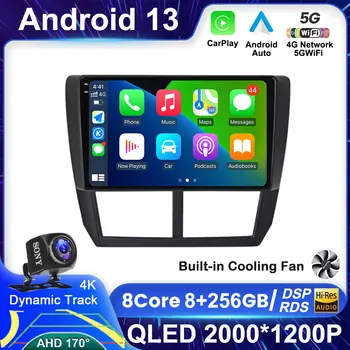 Android 13 Радиото в автомобила, За Subaru Forester 3 SH WRX 2007-2013 За Subaru Impreza GH GE Мултимедиен Плеър 2Din 2 Din 4G Главното устройство