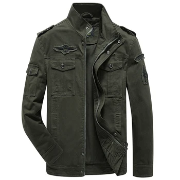 2023, пролетно яке големи размери, мъжки есенни памучни армейските обикновен мъжки якета и палта, модерно яке-бомбер с превръзка на ръкава, мъжки