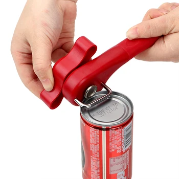Отваряне на бутилката HILIFE с въртяща се дръжка, Лесен за ръчно метална отварачка за консерви, Професионални домакинство кухненски инструменти от неръждаема стомана, които не изискват усилия