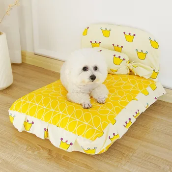 Легло за домашни любимци, свалящ се и моющаяся, в европейски стил, за малки и средни кучета