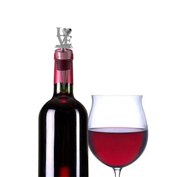 Множество тапа за бутилки червено вино с вакуум запечаткой от неръждаема стомана, сувенири