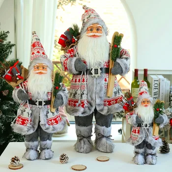 60 см, голям размер, кукла на Дядо Коледа, Коледна украса 2023, Коледна парти, Витрина на магазин, Коледни аксесоари, Украси за дома