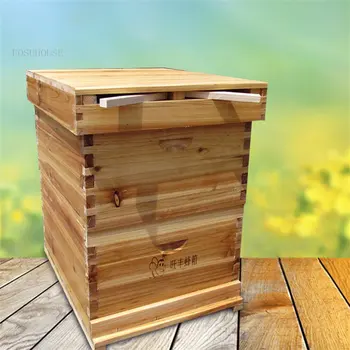 Дървена Пчелен Кошер С Десет Кадъра, Двуслойни Пчелен Кутия, Инструмент За Пчеларството, Китайски, Смърч Кошери, Обзавеждане за Пчеларството, за да проверите за Пчеларството
