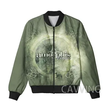 Нови модни дамски/мъжки якета-бомберы джоб с 3D принтом Amorphis, мъжки палта, мъжки якета с цип K02