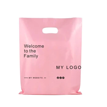 чанта за Пазаруване с Изготовленным На Поръчка Логото 100 200 300 400 500 броя Цветни С Дръжка, Пластмасов Подарък на Дребно Бутиковая Чанта