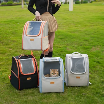 Раница за котки, чанта-переноска за домашни любимци, Дишаща Пътна чанта за котки, раници-пренасяне за котки, Стоки за домашни любимци за малки кучета