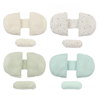 Поясная възглавница за кърмене, въздушни възглавници за сън по време на бременност, U-образна мека подкрепа, ергономична възглавница за танкетке с флорални принтом за бременни