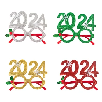 2024 Коледна рамки за Очила, украса за Коледното парти, Сладко творчески очила, реквизит За Снимки За Децата, за Коледни Подаръци