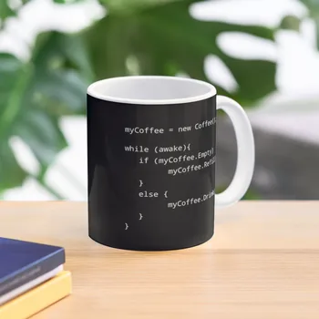 Програмист Coffee Java Code Кафеена Чаша Забавни Чаши Стъклена Чаша Стъклена Чаша