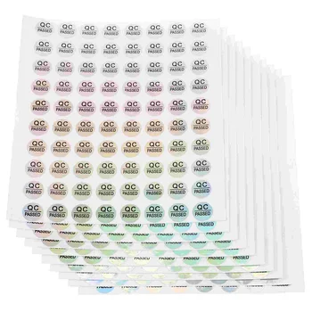 800 броя цветни стикери, кръгли ярки неонови етикети за проверка на качеството, самозалепващи се етикети за доставка, етикети, които са преминали контрол на качеството