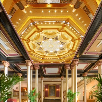 Тапети beibehang стенни рисувани по поръчка на европейския злато с диаманти, лъскава хол, спалня, таван, фонова стена