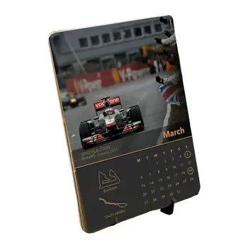 Календар на Формула 1 за 2023 година The Art Car Месечен календар на Формула 1 за 2023 година Подарък Календар FormulaDesk Плакат Подарък за деца-любители на Формула 1