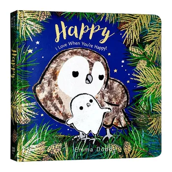 Happy, ЭммаДодд, Детски книжки за деца на възраст от 1 на 2 на 3 години, английска книжка с картинки, 9780763696429