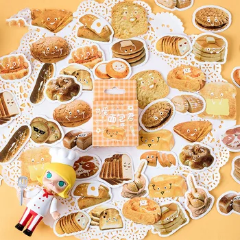Хлебная серия Сладък Kawaii Sticker Потребителски етикети за дневник Канцеларски 46 бр.