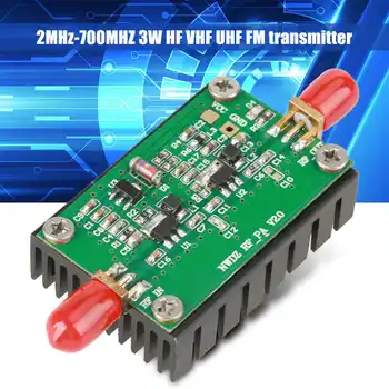 2 Mhz-700 Mhz 3 W RF УКВ FM Трансмитер RF Усилвател на Мощност За Радио Цифров Частотомер RF Усилвател на Мощност