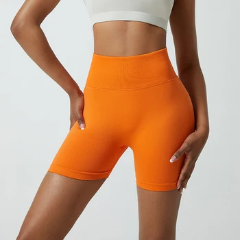 Alianduo Intensive Workout Shorts за жени, безшевни къси панталони с ластик за практикуване на йога, джогинг, ветроходство, активни упражнения, фитнес-шорти