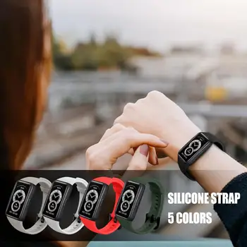 Мек силиконов каишка за часовник с бързо освобождаване Honor Sports Band6 Водоустойчив моющийся и подходящ за официални часа Huawei Watch